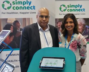 Sajid Hashmi MBE, Chair of Bury VCFA, and Sirinda Bhandal, Managing Director of Simply Connect